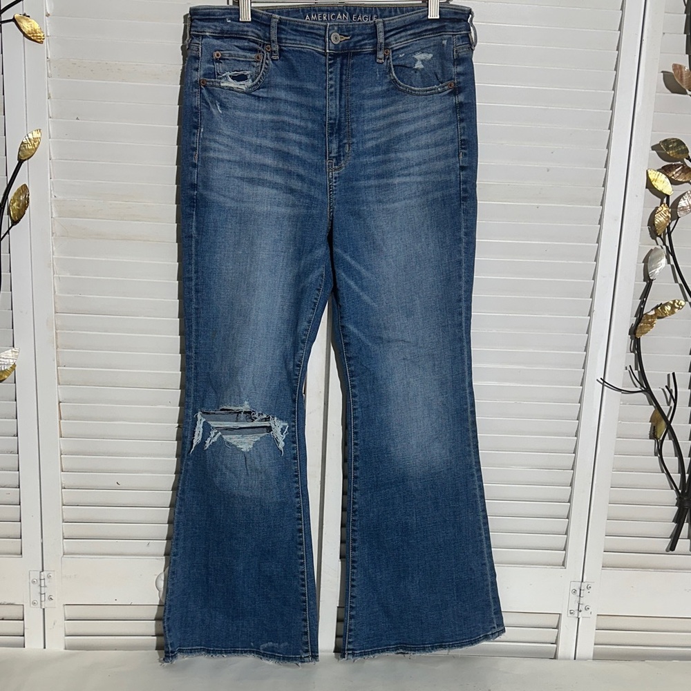 American Eagle Outfitters Distressed Flare Jeans